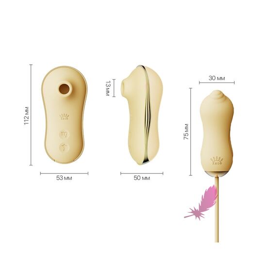 Набор виброяйцо и вакуумный стимулятор 2в1 Zalo Unicorn - фото11