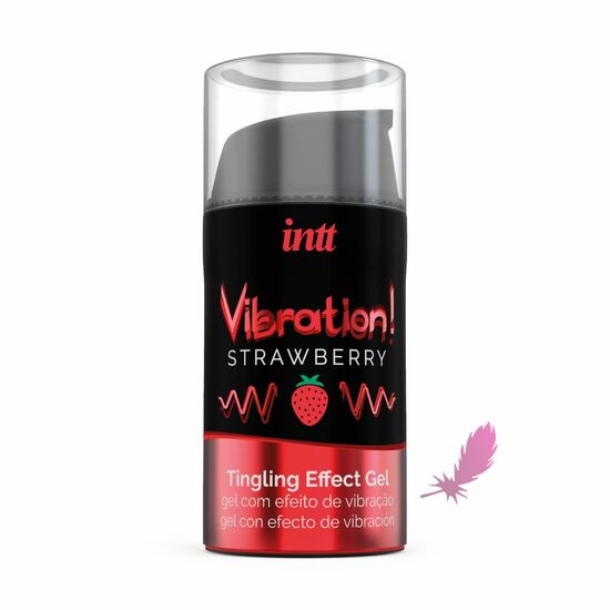 Рідкий вібратор Intt Vibration Strawberry - фото1