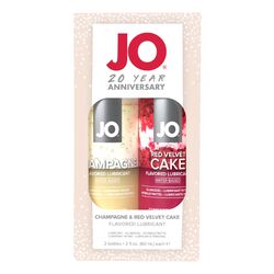 Набір їстівних лубрикантів System JO Champagne & Red Velvet Cake Limited Edition