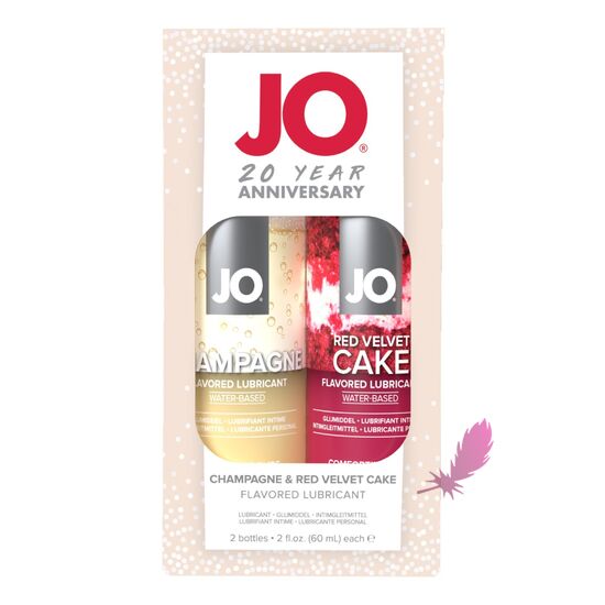 Набір їстівних лубрикантів System JO Champagne & Red Velvet Cake Limited Edition - фото0