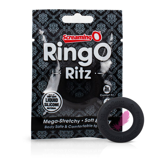 Ерекційне кільце  THE SCREAMING O - RINGO RITZ BLACK - фото0