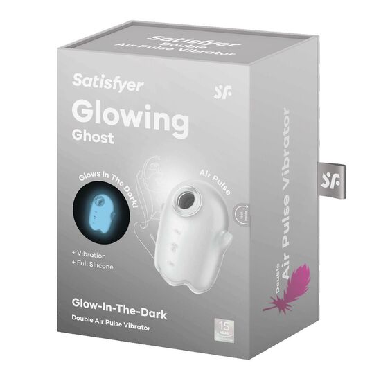 Вакуумний кліторальний стимулятор із вібрацією Satisfyer Glowing Ghost - фото7