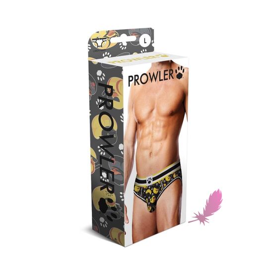 Мужские трусы-слипы с открытой попой Prowler BDSM Rubber Ducks Open Brief - фото2