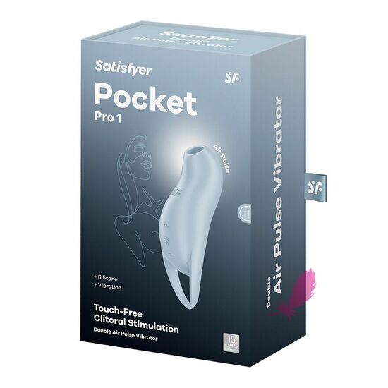 Вакуумний кліторальний стимулятор із вібрацією Satisfyer Pocket Pro 1 - фото1