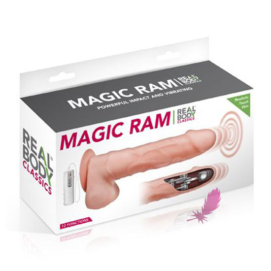 Вибратор Real Body Magic Ram, 17х4 - фото5