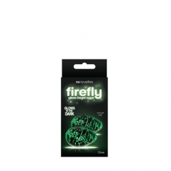 Скляні флуоресцентні вагінальні кульки Firefly Glass Eggs Clear