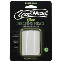 Открытый светящийся мастурбатор Doc Johnson GoodHead Glow Helping Head