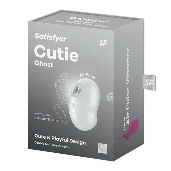 Вакуумний кліторальний стимулятор з вібрацією Satisfyer Cutie Ghost - фото1