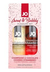 Набір їстівних лубрикантів System JO Sweet&Bubbly – Champagne & Chocolate Covered Strawberry