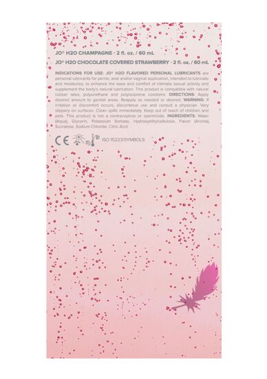 Набір їстівних лубрикантів System JO Sweet&Bubbly – Champagne & Chocolate Covered Strawberry - фото1
