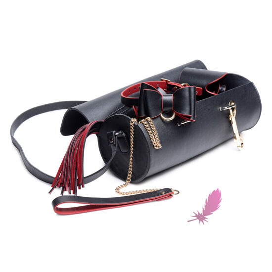 Набор-сумочка БДСМ на 8 предметов Master Series Bow Luxury BDSM Set With Travel Bag - фото1