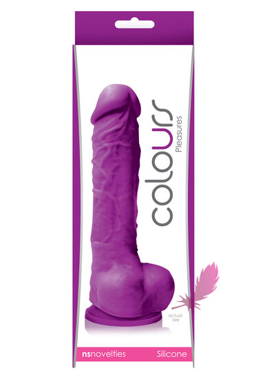 Фалоімітатор на присосці Colours Pleasures Purple - фото1