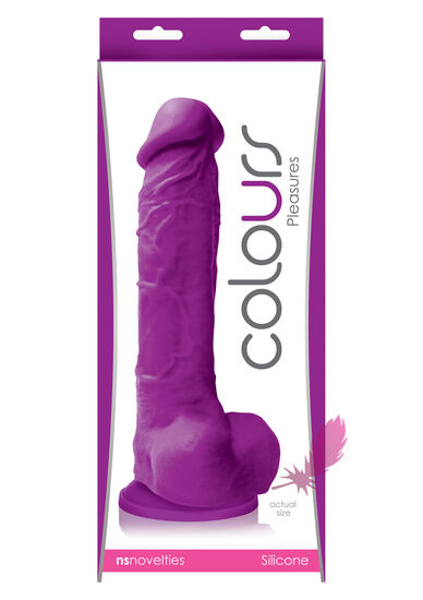 Фалоімітатор на присосці Colours Pleasures Purple - фото5