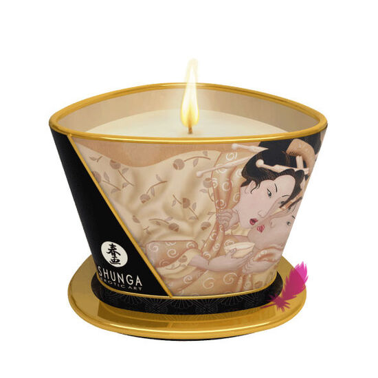 Свічка для масажу Shunga з ароматом ванілі - фото1