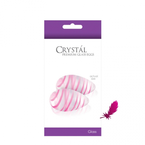 Стеклянные вагинальные шарики Crystal Glass Eggs Clear - фото1