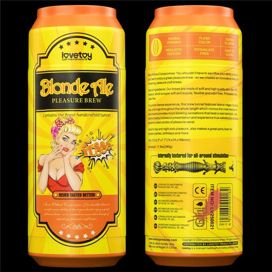 Мастурбатор - банка пива Lovetoy Blond Ale - фото3
