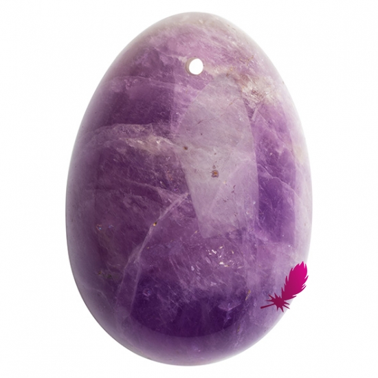 Вагінальне яйце з натурального каменю Yoni Egg Аметист (S) - фото3