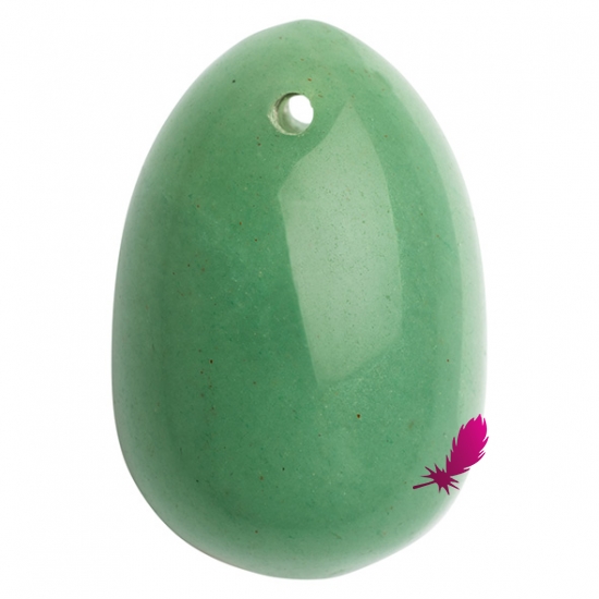 Вагінальне яйце з натурального каменю Yoni Egg Нефрит - фото1