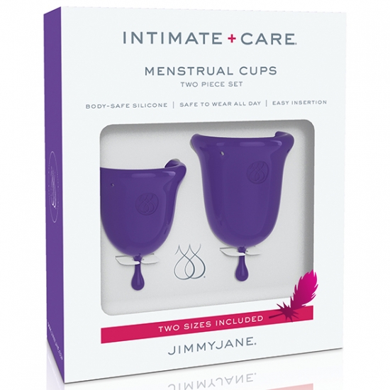 Менстуальні чаші  Jimmyjane - Intimate Care Menstrual Cups Purple - фото4
