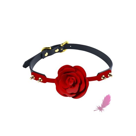 Силіконовий кляп у вигляді троянди Zalo Rose Ball Gag - фото0