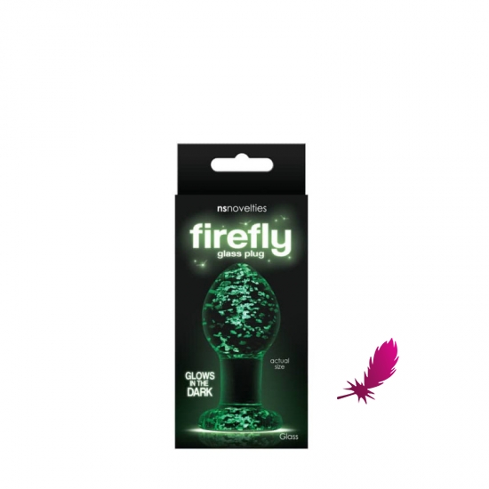 Скляна анальна пробка Firefly Glass  Plug - фото2