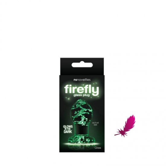 Скляна анальна пробка Firefly Glass  Plug - фото1