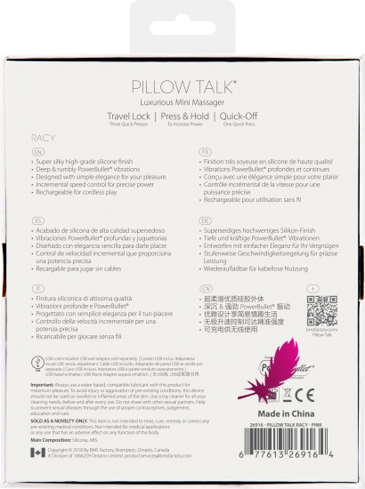 Вибратор Pillow Talk - Racy Pink с кристаллом Сваровски - фото10
