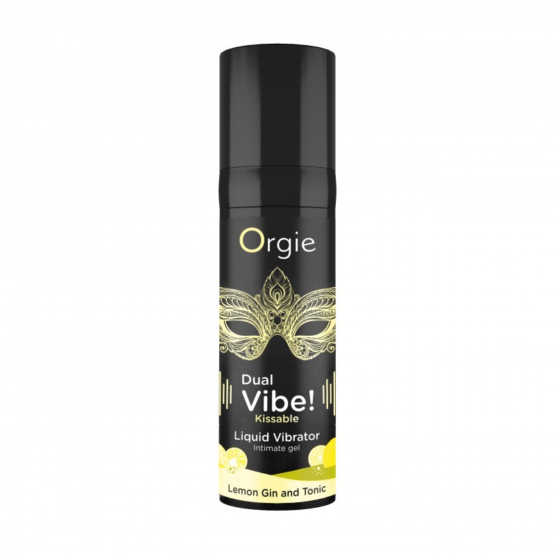 Жидкий вибратор Orgie DUAL VIBE коктейль Джин-тоник лимон