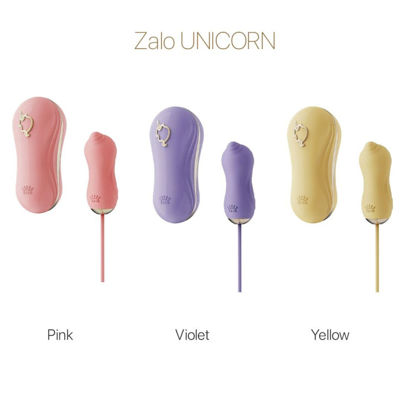 Набір віброяйце та вакуумний стимулятор 2в1 Zalo Unicorn