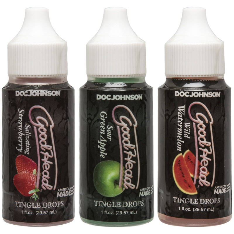 Набір стимулюючих їстівних крапель Doc Johnson GoodHead Tingle Drops