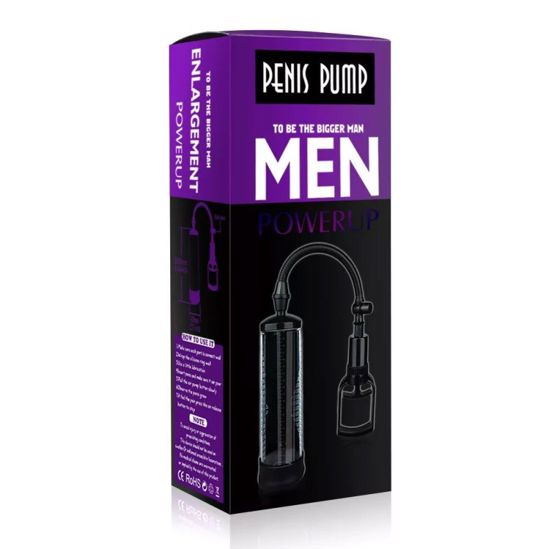 Вакуумная помпа  с ручным насосом Men Powerup Black