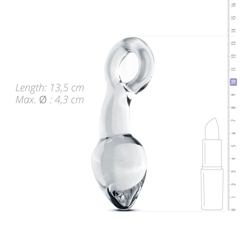 Скляний стимулятор простати Gildo Glass Prostate Plug No.13