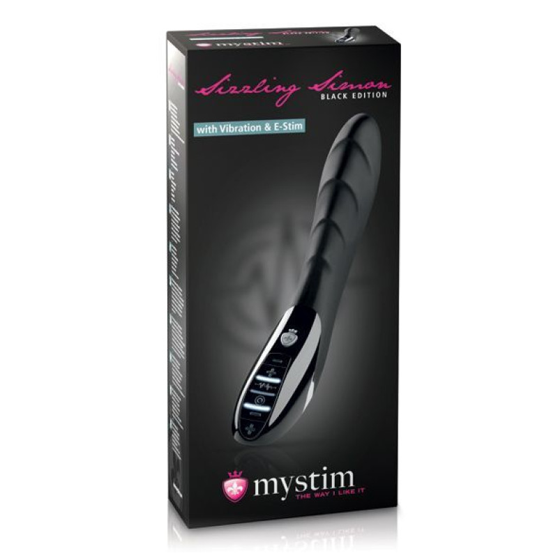 Вибратор с электростимуляцией Mystim Sizzling Simon eStim Black
