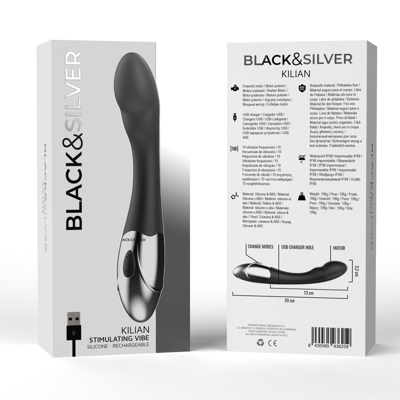 Вібратор Black&Silver Kilian