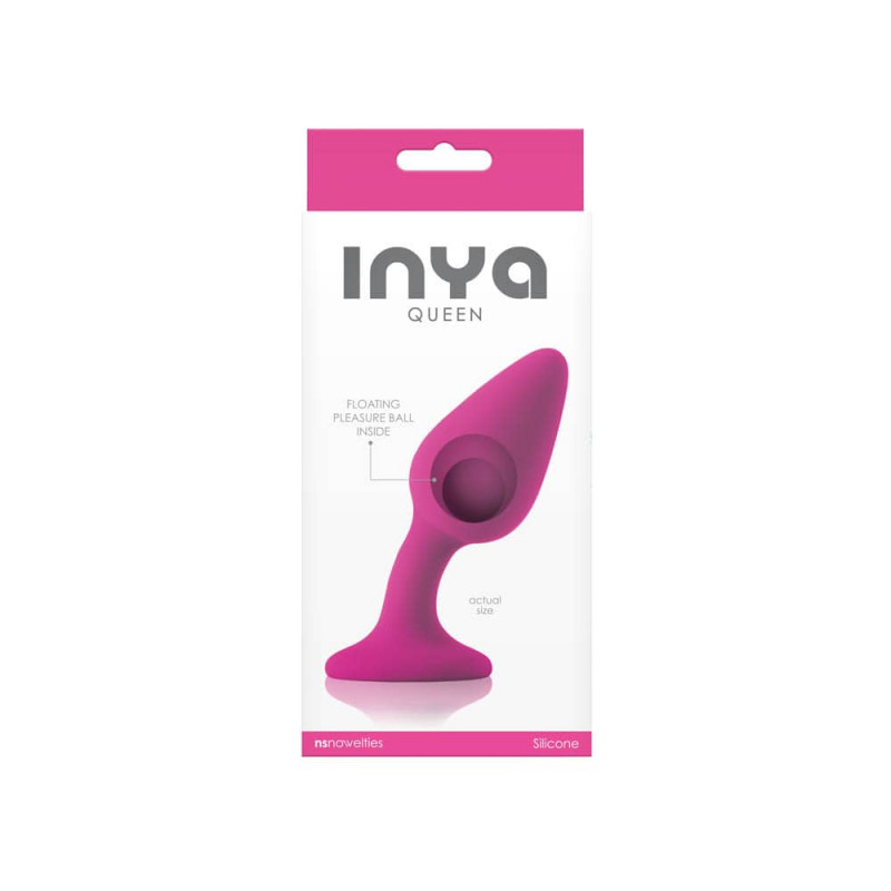 Загнута анальна пробка INYA Queen Pink