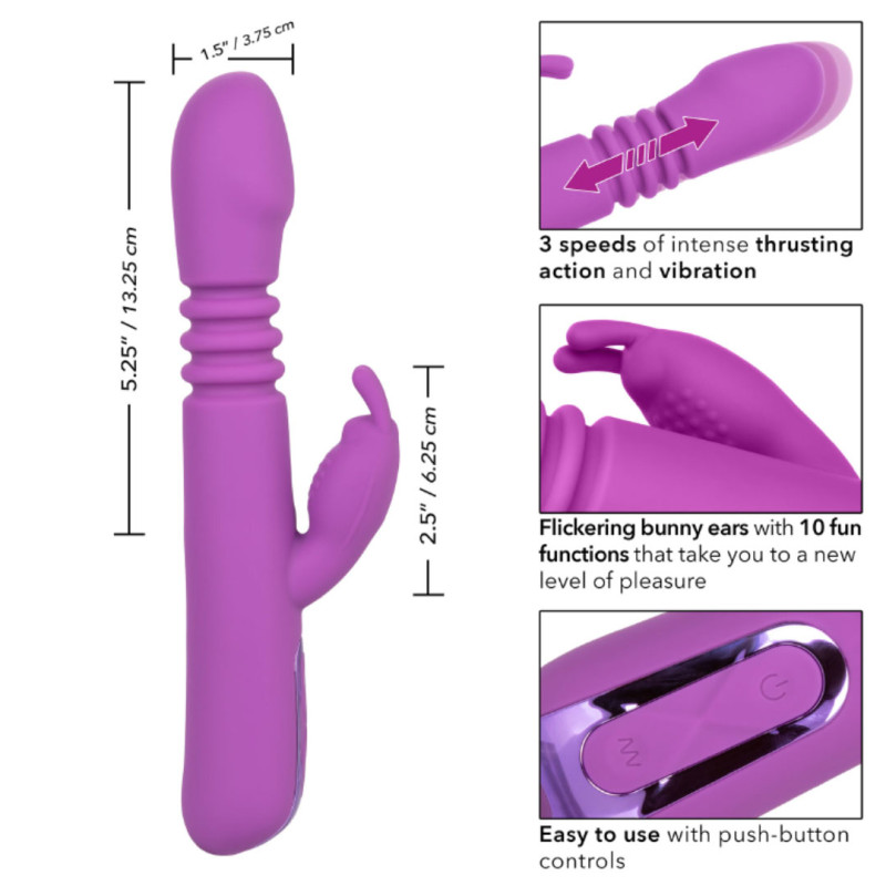 Вібратор кролик з фрикціями CalExotics Jack Rabbits Elite