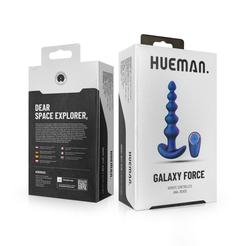 Анальні кульки з вібрацією Hueman - Galaxy Force Anal Beads Анальні кульки з вібрацією Hueman - Galaxy Force Anal Beads