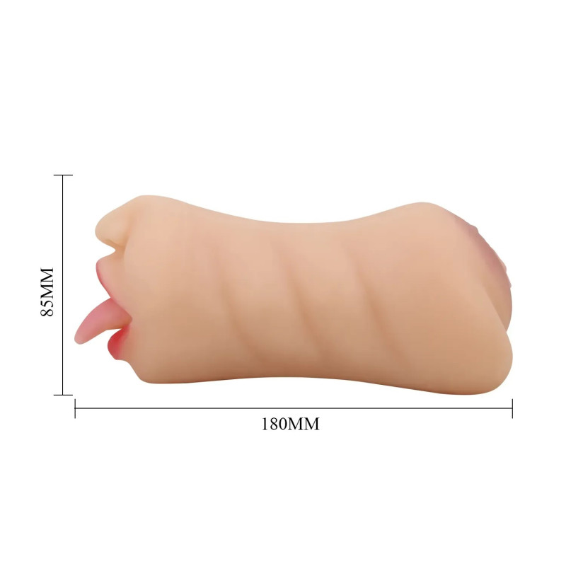 Мастурбатор рот і вагіна двосторонній Crazy Bull Sarah