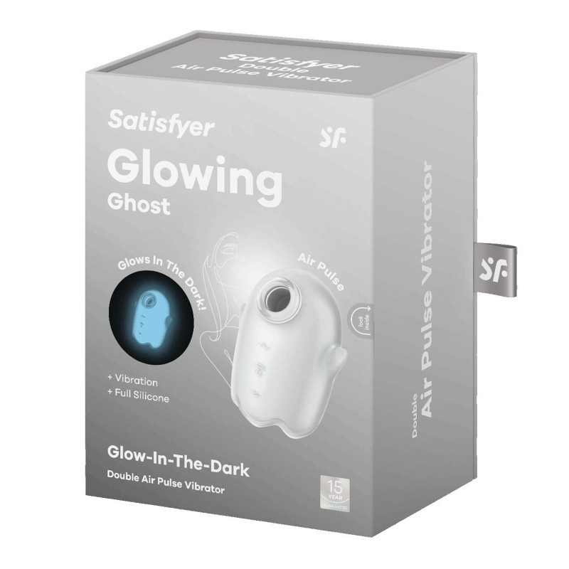 Вакуумний кліторальний стимулятор із вібрацією Satisfyer Glowing Ghost