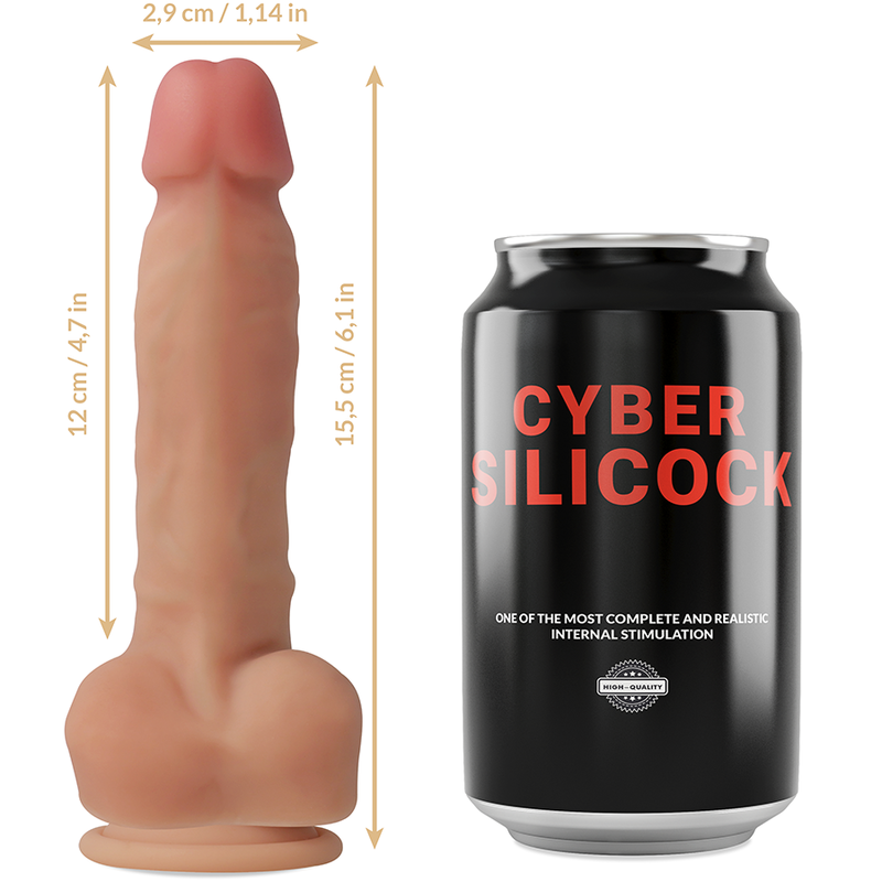 Реалистичный фаллоимитатор Cyber Silicock
