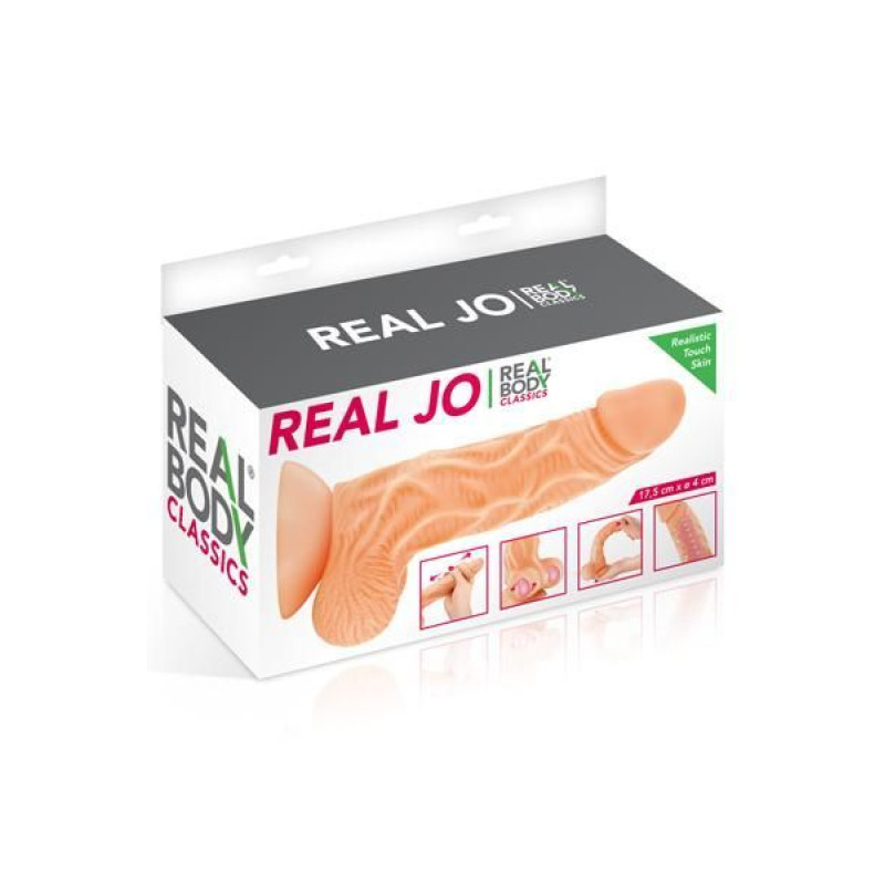 Фаллоимитатор с подвижной кожей Real Body - Real JO