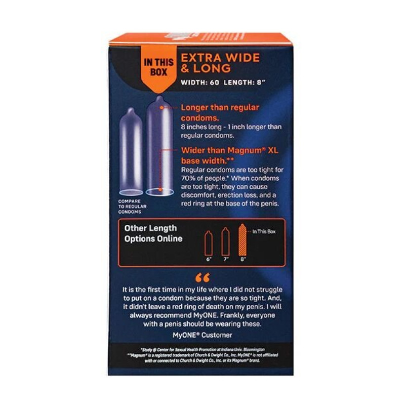 Презервативи MyONE Extra Wide & Long 60K