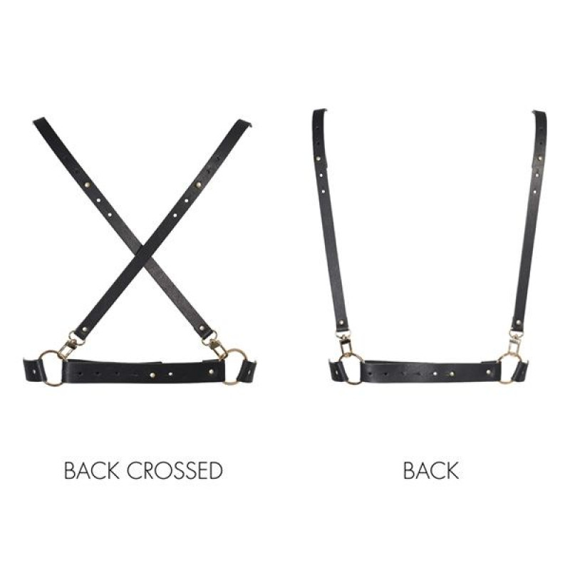 Портупея Bijoux Indiscrets MAZE - X Harness Black