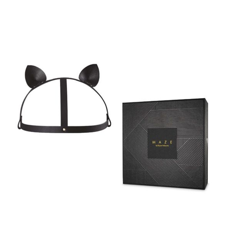 Ушки кошечки Bijoux Indiscrets MAZE - Cat Ears Headpiece Black