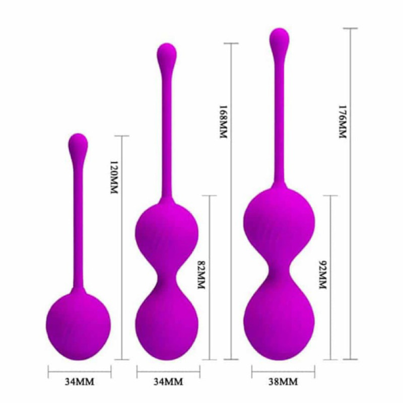 Набор вагинальных шариков Pretty Love Kegel balls three in one