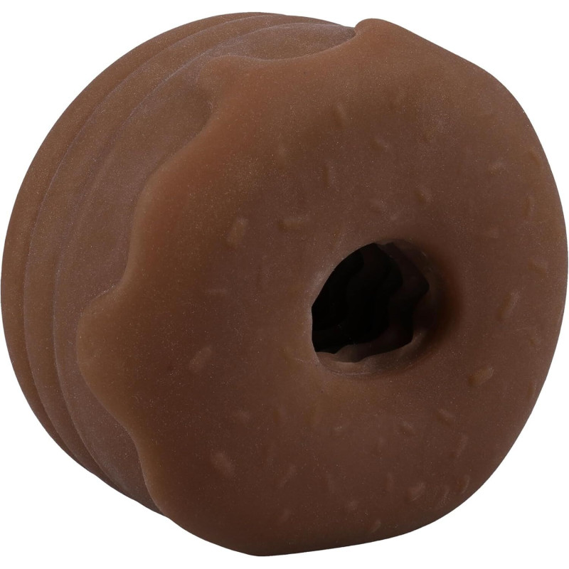Набір з відкритим мастурбатором для мінету Doc Johnson GoodHead Chocolate Donut Blowjob Set