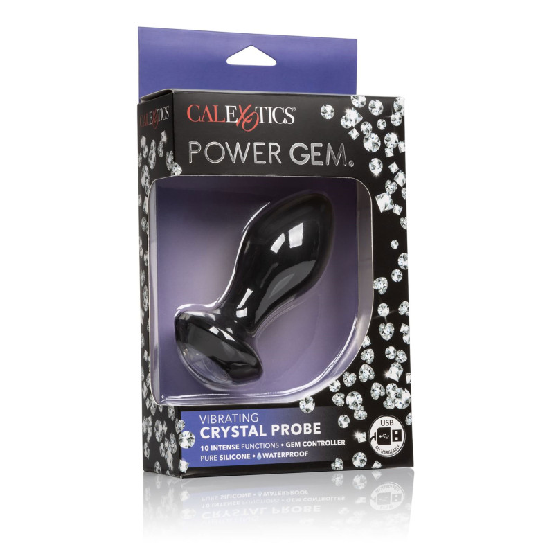 Середня анальна пробка з вібрацією CalExotics Power Gem