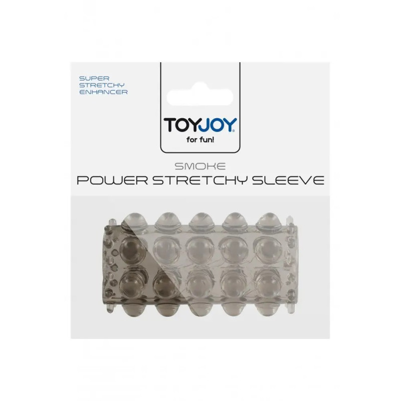 Насадка на член с пупырышками ToyJoy Power Stretchy Sleeve