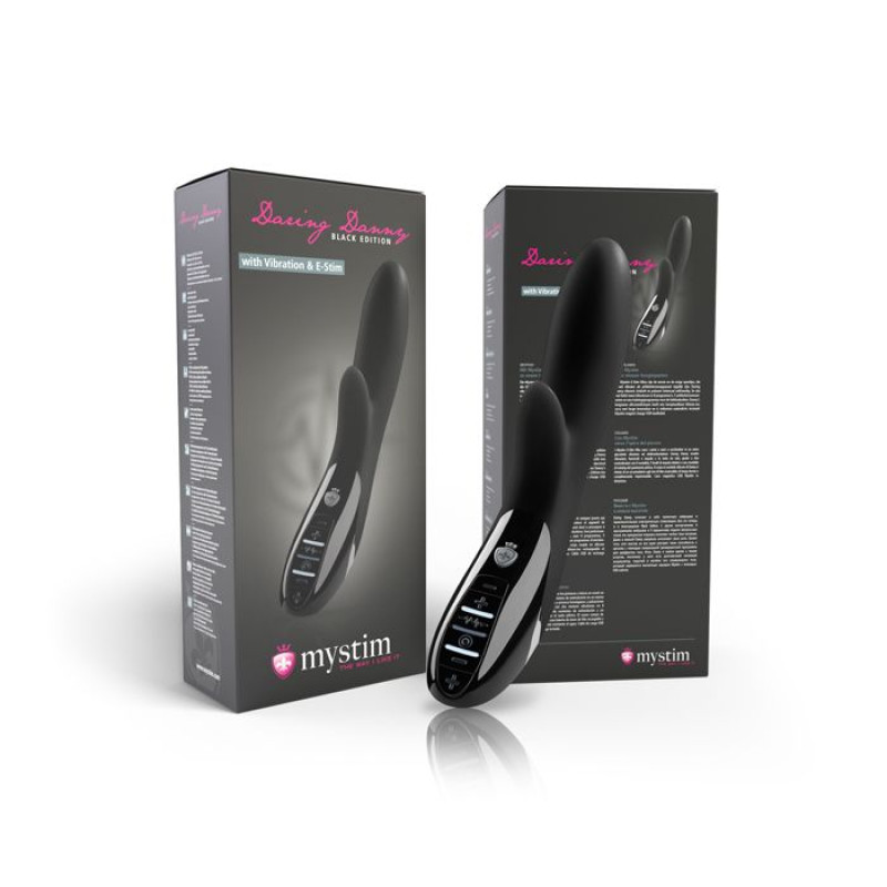Вибратор с электростимуляцией Mystim Daring Danny eStim Black