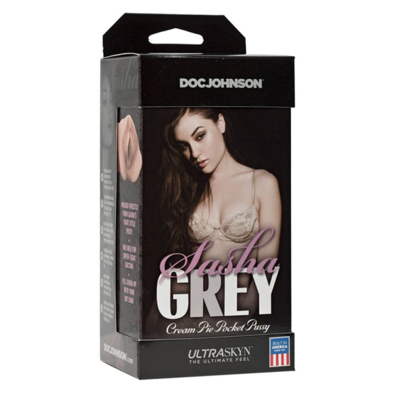 Мастурбатор-вагіна Саші Грей Sasha Grey Cream Pie Pocket Pussy